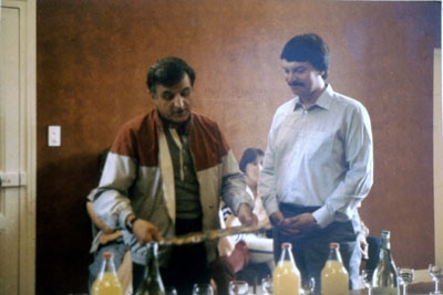 1984 : Erstes Treffen von Bürgermeister B. Barraux und Frank-R. Müller in Marcillat