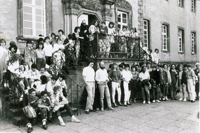 1985 : 1. gemeinsamer Schüleraustausch mit Marcillat und Néris (am Museum Abtei Liesborn)