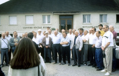 1992: Der Männergesangsverein "Frohsinn" Liesborn zu Gast in Marcillat