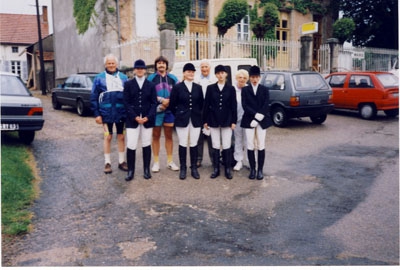 1993: Wadersloher Teilnehmer an der Geländeritt- und Mountainbike-Rallye durch den Kanton Marcillat