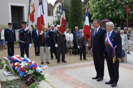 2018 - Teilnahme von BM Thegelkamp an der Gedenkfeier zum Ende des 2. Weltkriegs in Néris