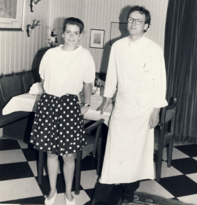 Catherine Gonon aus Marcillat beim Betriebspraktikum im Ringhotel Bomke  im Juni 1991