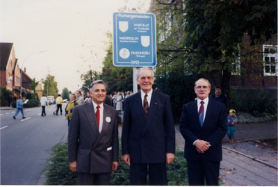 Partnerschaftsfeier 1991 in Wadersloh