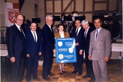 Partnerschaftsfeier 1991 in Faulungen